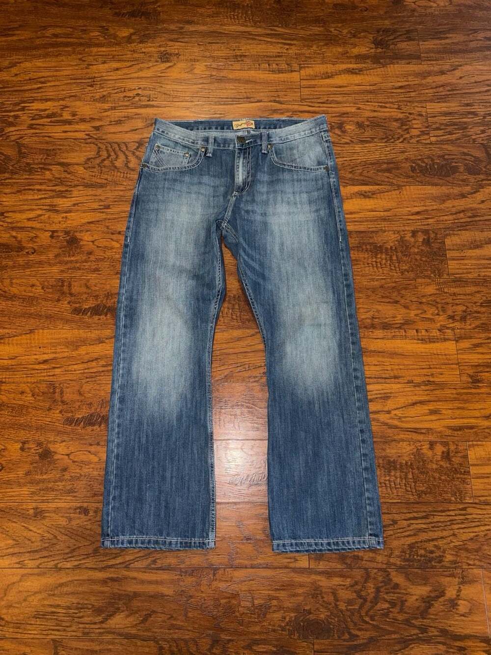 Wrangler 20X Blue Denim Bootcut Jeans Men's